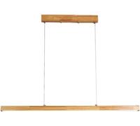 Lustre en Bois Suspension linéaire en Bois Luminaire LED Luminaire de Salle à Manger Suspension de Plafond Lampe Suspendue Lumières d'îlot réglables pour Salle à Manger Îlot de Cuisine Table