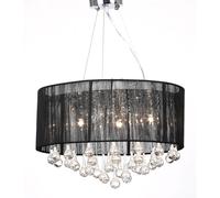 Lustre en Cristal 85 Cristaux 3 Bougies Plafonnier Lampe de Plafond vidaXL