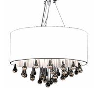Lustre en Cristal 85 Cristaux 3 Bougies Plafonnier Lampe de Plafond vidaXL