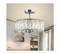 Lustre en cristal chromé moderne, lampe suspendue de luxe, luminaire décoratif d'intérieur, idéal Compatible with un salon, une cuisine ou île,pour le salon
