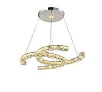 Lustre en Cristal créatif de Mode, Lustre en Cristal Moderne Simple, Salon Salle à Manger Chambre Balcon vestiaire Magasin de vêtements lumières-lumière Tricolore argentée 70 * 50 cm