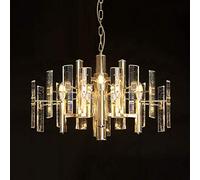 Lustre en Cristal de Salon Nordique Durable Jane Chambre européenne éclairage de Restaurant créatif Lampe en Cristal de Salle à Manger Minimaliste postmoderne Φ 55 cm Confortable
