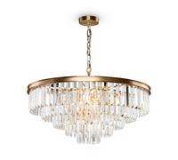 Lustre En Cristal Grand Ø 70 Cm Ronde Dans 12x E14 Lampe Suspendue Salon