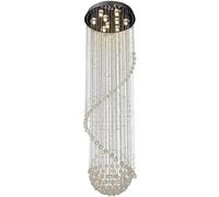Lustre en Cristal K9 en Forme de Goutte d'eau, Suspension Moderne en Forme de sphère en Spirale, plafonnier Romantique, pour Salle à Manger contemporaine