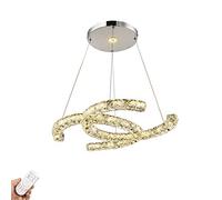 Lustre en cristal LED créatif à la mode, lustre en cristal moderne simple à LED, salon salle à manger chambre balcon vestiaire magasin de vêtements lumières-argent n'a pas de diode aurore 70 * 50