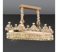 Lustre en Cristal Moderne, Lampe en Cristal de Luxe créative, pour Salon, Salle à Manger, Chambre à Coucher, Lampes et lanternes de Villa, Ovale 100