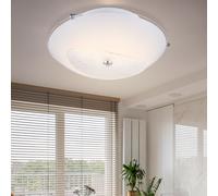 Lustre en Cristal Plafonnier Classique Verre Mirrors Edge Chrome 1x LED