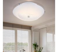 Lustre en Cristal Plafonnier Classique Verre Mirrors Edge Chrome 1x LED