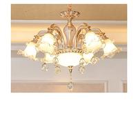 Lustre en Cristal Vintage de Style européen, idéal pour Un Restaurant, Une Ambiance européenne Simple, Un Salon Moderne et créatif, ou Une Chambre à Coucher (Vente en Gros - Taille : B 6