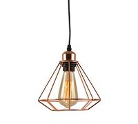 Lustre en Fer forgé Or Rose, Suspension de Style Moderne au Design Simple, idéal pour la décoration d'un îlot de Cuisine, d'un Bar ou d'un Restaurant