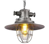 Lustre en métal de Style Industriel Amen, Abat-Jour personnalisé, Lustre à tête Unique à vis E27, luminaires de Plafond décoratifs pour Porche et Couloir