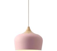 Lustre en Métal Et Bois E26, Luminaire Suspendu De Style Rétro Japonais pour Restaurant, Lustre Créatif pour Bar, Plafonniers Réglables Personnalisés, Pink, 11.8in