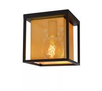 Lustre En Or Et Noir B: 20 Cm E27 Design Industriel Lampe De Plafond Pour Salon