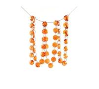 Lustre en perles de verre Orange cristal, 10m/50m, lampe, décor de chaîne octogonale(50 meters)