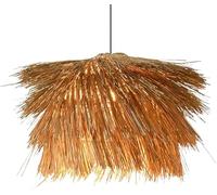 Lustre en rotin d'herbe Tropicale de Plage extérieure Abat-Jour Style sud-est Asiatique Pastoral côtier Salon Plafond Suspension éclairage Restaurant