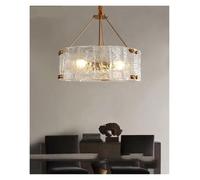 Lustre en Verre d'eau de Luxe Moderne doré pour décoration de Salon, Restaurant, Salle à Manger, Villa, Chambre à Coucher, éclairage Moderne(46cm)