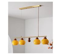 Lustre en Verre Jaune Nordique pour Salle à Manger, luminaires Suspendus, Ampoule E27, Livraison directe, Fil réglable, Suspension Moderne