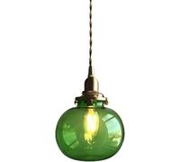 Lustre en Verre Simple - Plafonniers Modernes Plafonnier Industriel en Forme de Boule de Verre Abat-Jour Lampe Suspendue Compatible, Lustre pour Salle à Manger