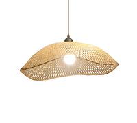 Lustre Fait Main Naturel, Suspension Naturelle en Osier, Abat-Jour tissé créatif, Style bohème, idéal pour Une Salle à Manger, Une Cuisine ou Un Salon