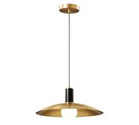 Lustre industriel à base E27, lampe suspendue vintage simple en laiton avec abat-jour en verre, luminaire décoratif d'intérieur créatif for restaurant, bar, chambre à coucher, couloir ( Color : A )