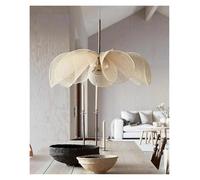 Lustre Japonais Moderne à Fleurs - Suspension en Tissu français pour Salon et Chambre - Lampe Suspendue élégante pour décoration intérieure - Plafonnier Contemporain