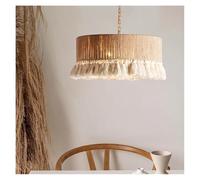 Lustre, Lampe à Pampilles en Corde de Chanvre rétro, Lustre créatif pour Salon, Chambre à Coucher, Salle à Manger, décoration de la Maison