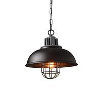 Lustre, Lampe LED Moderne, Lustre rétro, Suspension Industrielle en métal, Lampe Suspendue en Fer en Forme de Couvercle de Casserole, plafonnier, luminaire Compatible avec la décoration d'un restaura