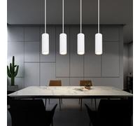 Lustre Lampe Pendante Suspendue Salle à Manger Métal Blanc Scandinave L 75cm