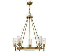 Lustre Lampe Suspendue Plafonnier Acier Verre Laiton Lumière pour Salle à Manger
