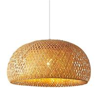 Lustre Lanterne tissé à la Main - Suspension Ronde Vintage en matériaux naturels, luminaire Suspendu tissé à la Main, Lustre (30 cm)