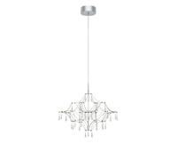 Lustre LED 14W IP20 acier/transparent - Markslöjd - Efesos