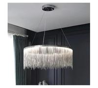 Lustre LED à chaîne de Style Moderne pour Salon, Chambre Nordique, décoration d'intérieur, Salle à Manger, Magasin de Tissus, luminaires à chaîne à Pampilles (diamètre 60 cm)