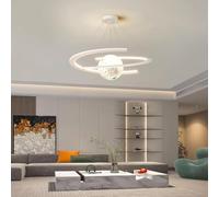 Lustre LED Chambre D’Enfants Moderne 65w Espace Star Suspension Lumière Suspendue Acrylique Planète Terre Boule Art Décor Intérieur Fantaisie Enfants Éclairage Dess, A Style-White, 60CM