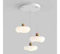 Lustre Led Créatif En Forme de Pomme, Lustre Scandinave Crème Chaleureux, Lampe de Chevet, 5 Têtes./Têtes de Disque 3