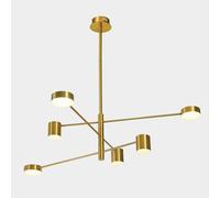 Lustre LED Italux Remdal blanc moderne PND-16374-6-COP-GD-4K