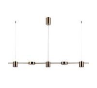 Lustre LED Italux Remdal en laiton moderne PND-16374-5-COP-GD-4K