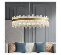 Lustre LED Moderne en Verre doré et cuivre, for Salon, Cuisine, Chambre à Coucher, décoration d'intérieur, Personnalisable(Warm White,AD60cm)