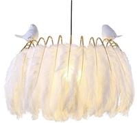 Lustre LED moderne princesse plume blanche pendentif lumières salon restaurant boutique magasin salon suspendus luminaires,Plafonnier