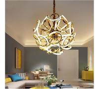 Lustre LED Post-moderne en forme de branche d'arbre - Éclairage de lustre de salle à manger de magasin de mode de cercle d'art de personnalité,Luminaire