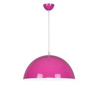 Lustre léger Lampe suspendue Dôme industriel rustique avec abat-jour en métal Grand abat-jour en dôme de grange Plafonnier intérieur pour salon chambre à coucher îlot de cuisine/violet/50 cm