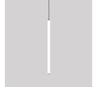 Lustre long moderne for hauts plafonds - Lustre de hall d'entrée à LED de style ferme noir avec télécommande, suspension linéaire blanche à intensité variable, idéal for l'entrée, l'escalier, le salon