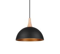 Lustre, lumières LED Industriel Noir Chambre Cuisine Suspension à tête Unique Lustre E27/E26 Droplight Nordique Moderne en Fer forgé décoration Lampe Suspendue