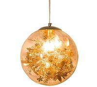 Lustre, lumières LED Moderne Minimaliste créatif Boule de Verre Suspension lumière Chambre Restaurant Lustre Table à Manger Bar Lampe Suspendue à tête Unique