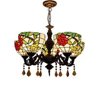 Lustre Lustre 24 Pouces 5 Lustre Lustre Salle à Manger Café Bar Salon Lustre en Verre Lustre Rose Clair