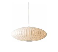 Lustre, Lustre Cocon de vers à Soie Blanc, Lanterne Post-Moderne à tête Unique, Forme Plate, luminaire Suspendu pour café, Salle à Manger, Salle d'exposition, Lampe Suspendue Creuse, Vie intéressante