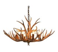 Lustre Lustre en Bois de Cerf Lustre des Style Rétro Peut Être Utilisé pour Décorer des Cafés Salons Bars Etc