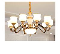 Lustre, Lustre en cristal Lustre de style européen salon lumière principale en alliage de zinc anti-poussière aspiration suspendue double usage salle à manger chambre simple atmosphère européenne vill