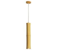 Lustre, Lustre LED en Bambou Fait Main, plafonnier Suspendu Chinois Beige, luminaire créatif pour Salon, Chambre, Salle à Manger, îlot de Cuisine