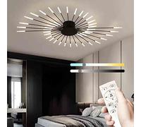 Lustre , Lustre, luminaires LED for plafonds de salon à intensité variable, plafonnier encastré 3000K-6000K, design feu d'artifice, plafonnier LED, luminaire de plafond moderne en métal for salons et