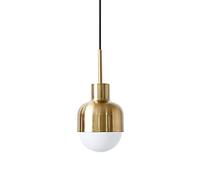 Lustre Lustre Lustres LED Simple Post-Moderne Lustre à Tête Unique Créatif Nordique Comptoir de Bar Cuisine Salle à Manger Chambre Chevet Couloir Allée Art Lampe Dorée Lampes Suspendues Lampe suspens
